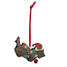 Load image into Gallery viewer, Ornament, Wood, Xmas Dogs, 3 Assorted