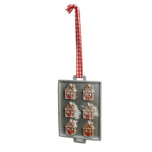 Load image into Gallery viewer, Ornament, White Try Gingerbread, 3 Assorted