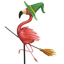 Load image into Gallery viewer, Decor Stake, Flamingo Witches, 3 Assorted