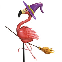 Load image into Gallery viewer, Decor Stake, Flamingo Witches, 3 Assorted