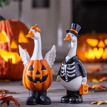 Load image into Gallery viewer, Decor, 12"H, Ceramic Halloween Goose Statues, Ast