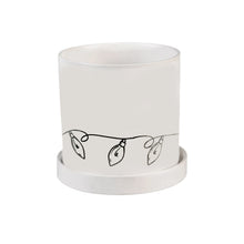 Load image into Gallery viewer, Pot, 4in, Ceramic, Holiday Drawings, 4 Assorted