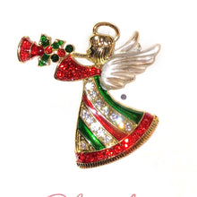 Load image into Gallery viewer, Brooch, Christmas, 6 Assorted