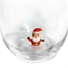 Load image into Gallery viewer, Stemless Glass, Hand-Blown Holiday, Figure Inside