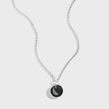 Load and play video in Gallery viewer, Necklace, Charmed Simplicity, Waning Crescent, 3D