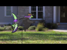 Load and play video in Gallery viewer, Witch/Ghost Pinwheel Spinner Stake, 40in