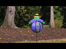 Load and play video in Gallery viewer, Fall Round Panel Pinwheel Spinner Stake, 41in