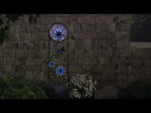 Load and play video in Gallery viewer, Solar Fiber Optic Butterfly Trellis with Spinner