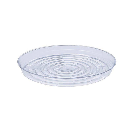 Saucer, 12in, Plastic, Clear Round Vinyl - Floral Acres Greenhouse & Garden Centre