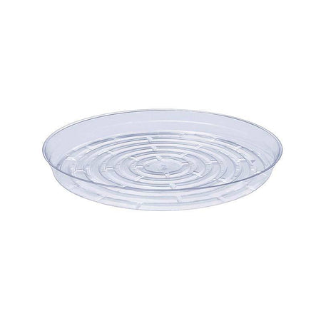 Saucer, 12in, Plastic, Clear Round Vinyl - Floral Acres Greenhouse & Garden Centre