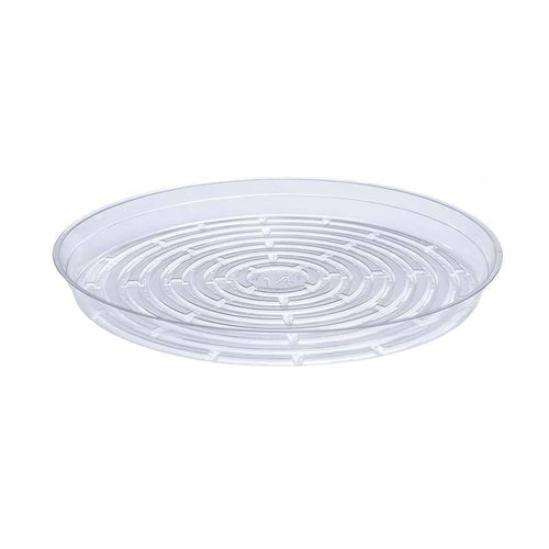 Saucer, 14in, Plastic, Clear Round Vinyl - Floral Acres Greenhouse & Garden Centre