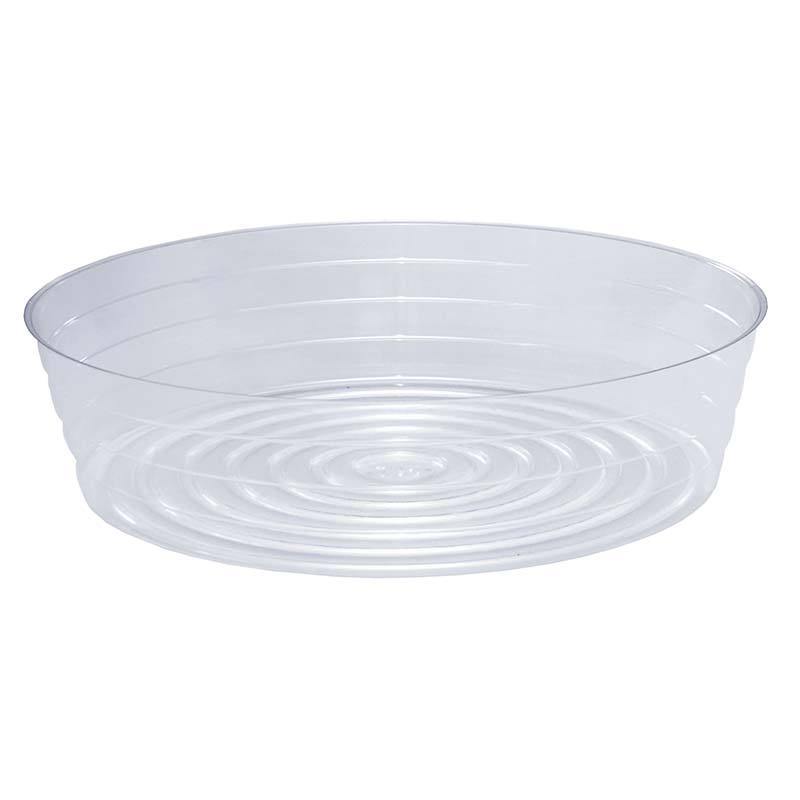 Saucer, 14in, Plastic, Clear Round Deep Liner - Floral Acres Greenhouse & Garden Centre