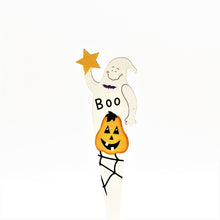 Load image into Gallery viewer, Plant Pick, Halloween, Wooden Wide, 2.5in - Floral Acres Greenhouse & Garden Centre