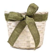Load image into Gallery viewer, Pot, 6in, Basket, White Washed w Ribbon, w Liner - Floral Acres Greenhouse & Garden Centre