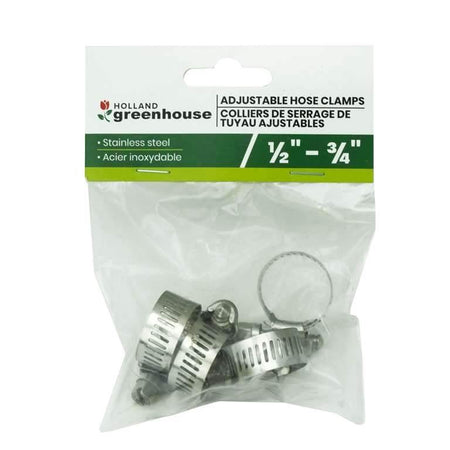 Stainless Steel Adjustable Hose Clamps, 4pack - Floral Acres Greenhouse & Garden Centre