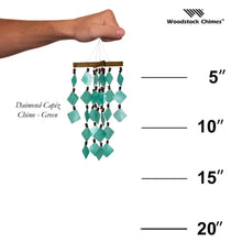 Load image into Gallery viewer, Capiz Diamond Wind Chime, 6.5in x 14in - Floral Acres Greenhouse & Garden Centre