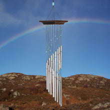 Load image into Gallery viewer, Mystic Spiral Wind Chime, Turquoise, 22in - Floral Acres Greenhouse & Garden Centre