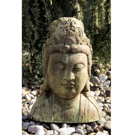 Quan Yin Bust Statue, 14in x 20in - Floral Acres Greenhouse & Garden Centre