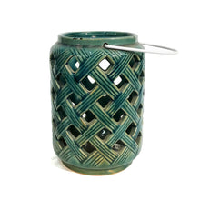 Load image into Gallery viewer, Lantern, Ceramic, Geometric, Ast. Colour
