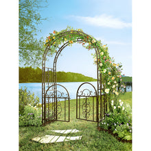 Load image into Gallery viewer, Montebello Iron Gated Garden Arbour - Floral Acres Greenhouse & Garden Centre