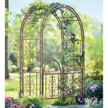 Load image into Gallery viewer, Montebello Iron Gated Garden Arbour - Floral Acres Greenhouse & Garden Centre
