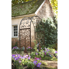 Load image into Gallery viewer, Metal Arched Garden Arbor, Tree of Life Design - Floral Acres Greenhouse & Garden Centre