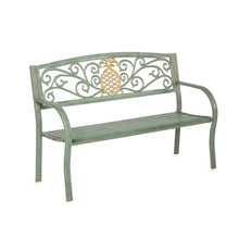 Load image into Gallery viewer, Metal Garden Bench, Pineapple - Floral Acres Greenhouse & Garden Centre