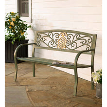 Load image into Gallery viewer, Metal Garden Bench, Pineapple - Floral Acres Greenhouse & Garden Centre