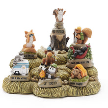 Load image into Gallery viewer, Camping Critter Figurine with Sentiment, 8 Asst - Floral Acres Greenhouse & Garden Centre