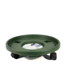 Load image into Gallery viewer, Planter Caddy, Plastic, Rolling, Neutral Colors