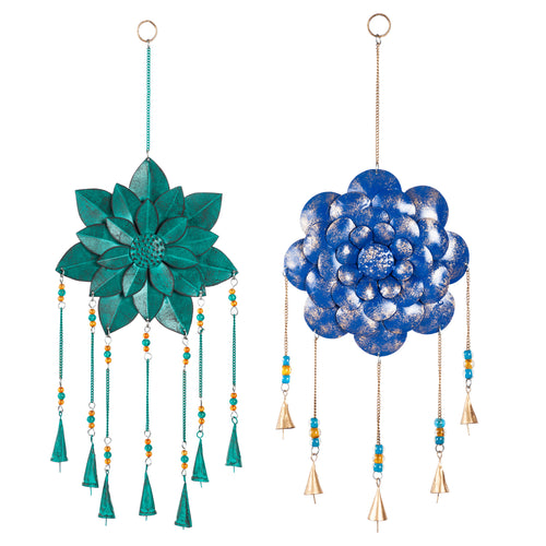Dimensional Floral Metal Wind Chime, 2 Assorted - Floral Acres Greenhouse & Garden Centre