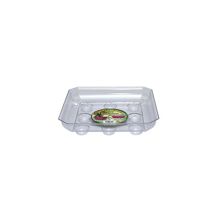 Saucer, 8in, Plastic, Square Carpet Saver, Footed - Floral Acres Greenhouse & Garden Centre