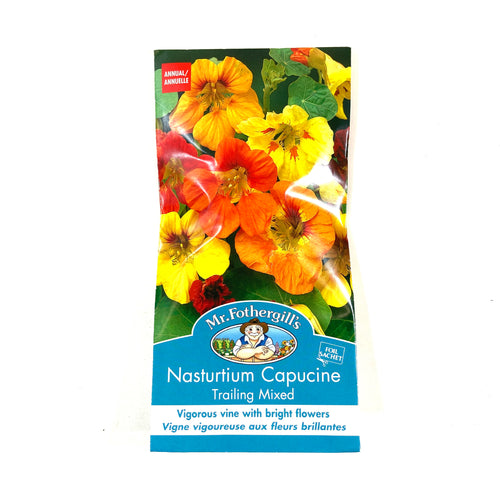 Nasturtium - Trailing Mix Seeds, Mr Fothergill's - Floral Acres Greenhouse & Garden Centre