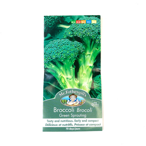Broccoli - Green Sprouting Seeds, Mr Fothergill's - Floral Acres Greenhouse & Garden Centre