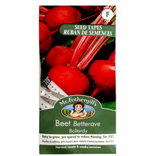 Load image into Gallery viewer, Beetroot - Boltardy Seed Tape, Mr Fothergill's