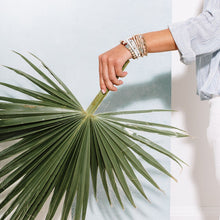 Load image into Gallery viewer, Bracelet, Wood/Stone/Metal Wrap, Turquoise/Silver - Floral Acres Greenhouse & Garden Centre