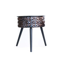 Load image into Gallery viewer, Planter, Metal, Antiqued Copper Tile w/ Legs, LG - Floral Acres Greenhouse & Garden Centre