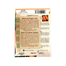 Load image into Gallery viewer, Carrot - Chantenay Seeds, Aimers Organic - Floral Acres Greenhouse & Garden Centre