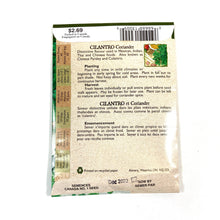 Load image into Gallery viewer, Coriander - Cilantro Seeds, Aimers Organic - Floral Acres Greenhouse & Garden Centre