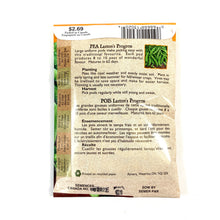 Load image into Gallery viewer, Pea - Laxton's Progress Seeds, Aimers Organic - Floral Acres Greenhouse & Garden Centre