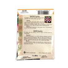 Load image into Gallery viewer, Radish - Sparkler Seeds, Aimers Organic - Floral Acres Greenhouse & Garden Centre