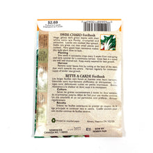 Load image into Gallery viewer, Swiss Chard - Fordhook Giant Seeds, Aimers Organic - Floral Acres Greenhouse & Garden Centre