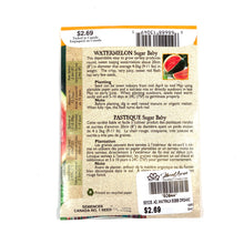 Load image into Gallery viewer, Watermelon - Sugar Baby Seeds, Aimers Organic - Floral Acres Greenhouse & Garden Centre