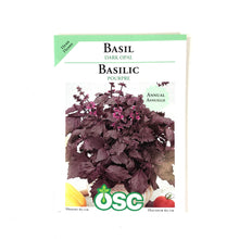 Load image into Gallery viewer, Basil - Dark Opal Seeds, OSC