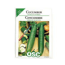 Load image into Gallery viewer, Cucumber - Burpless F1 Hybrid Seeds, OSC