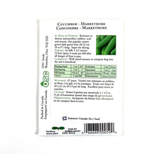 Load image into Gallery viewer, Cucumber - Marketmore 76 Seeds, OSC - Floral Acres Greenhouse & Garden Centre