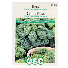 Load image into Gallery viewer, Kale - Dwarf Curled Scotch Seeds, OSC