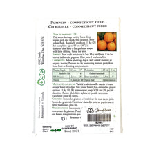 Load image into Gallery viewer, Pumpkin - Connecticut Field Seeds, OSC