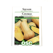 Load image into Gallery viewer, Squash - Waltham Butternut Seeds, OSC