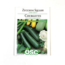 Load image into Gallery viewer, Zucchini - Dark Green Seeds, OSC